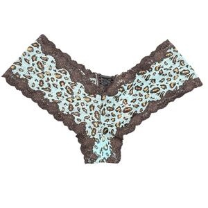 NWT Honeydew Intimates Blue Leopard Print Panties - Size Large